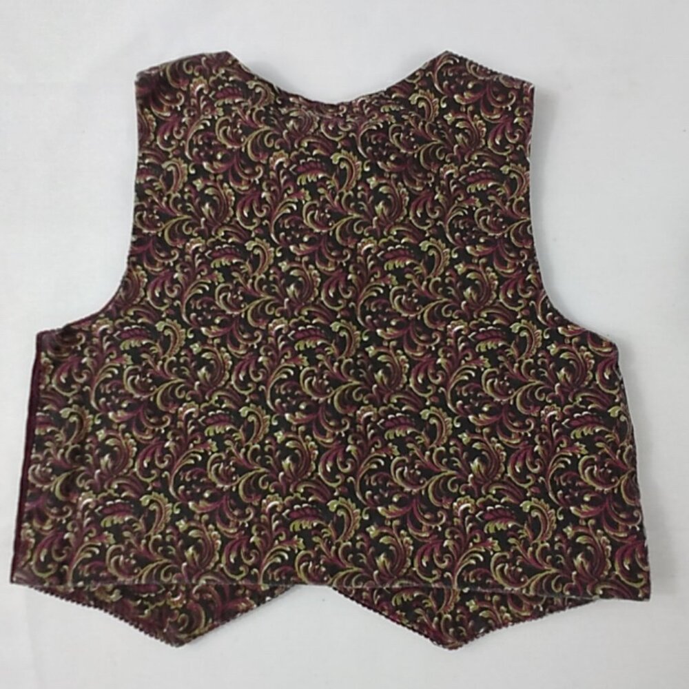 Vest Boy's Toddler Corduroy Burgundy Size 12 Months - Picture 2 of 3